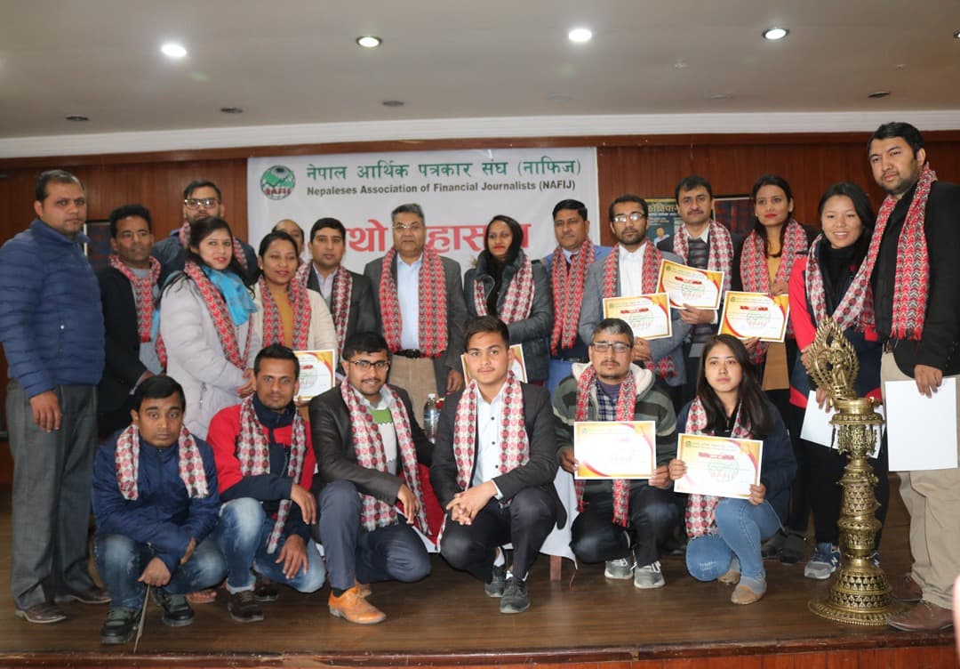 आर्थिक पत्रकार संघमा भट्टराईको अध्यक्षतामा नयाँ कार्यसमिति चयन