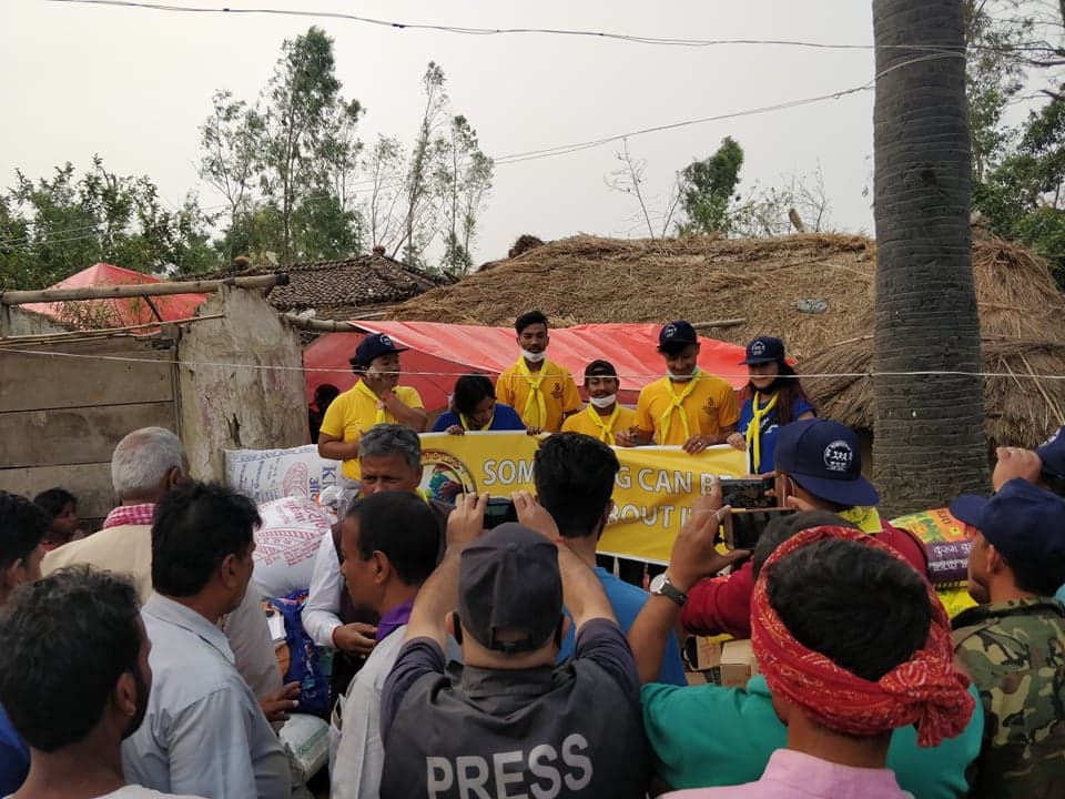 हावाहुरी प्रभावित स्थलमै पुगेर युथ फर हयुमन राइट्सको सहयोग