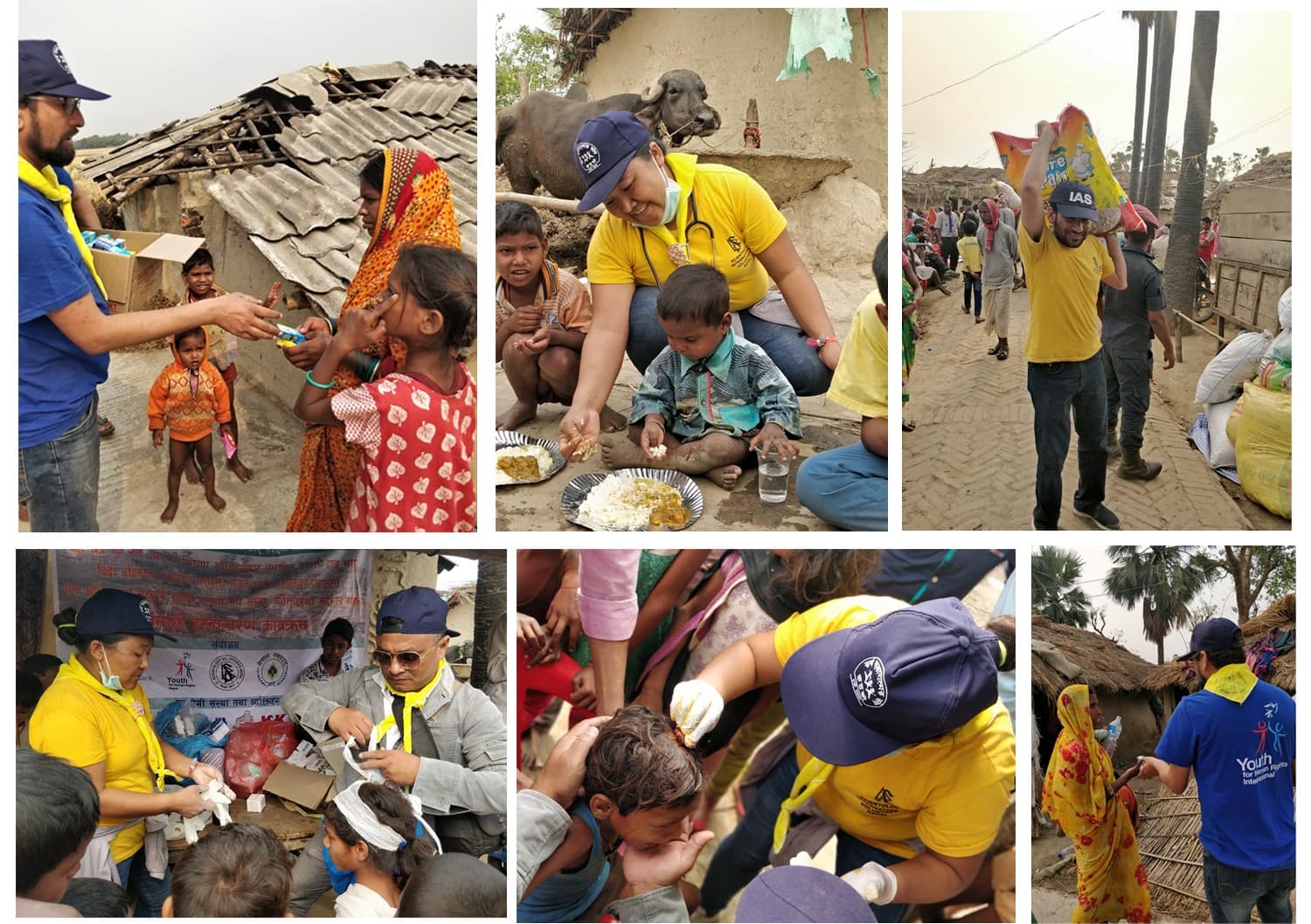 हावाहुरी प्रभावित स्थलमै पुगेर युथ फर हयुमन राइट्सको सहयोग