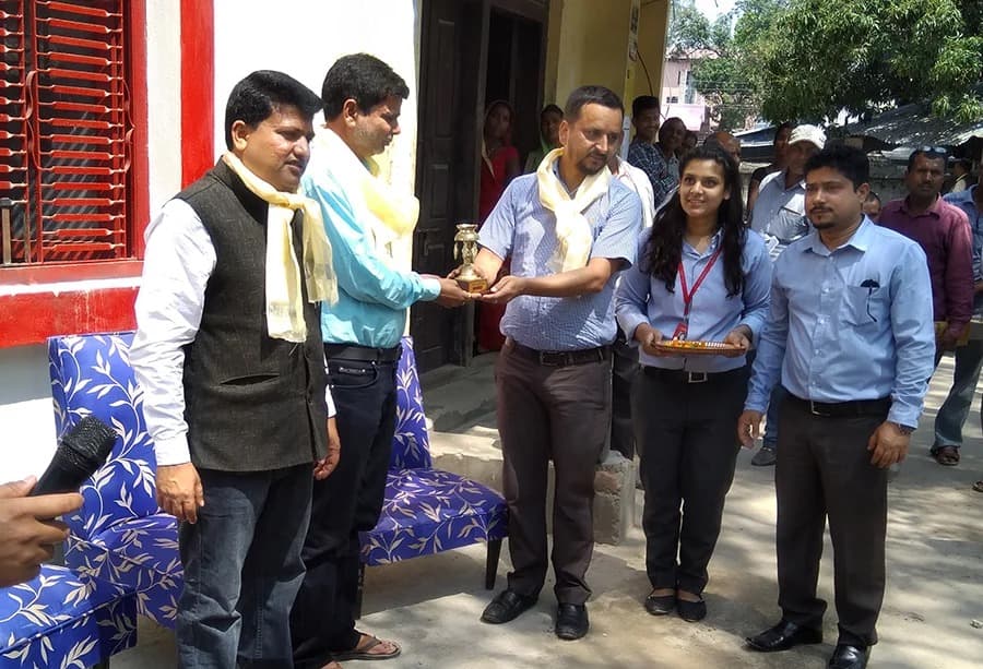 प्रभु बैंकको एक्स्टेन्सन काउण्टर राजविराजको मालपोत कार्यालयमा