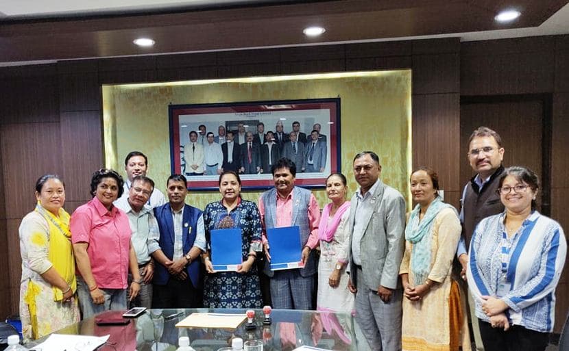 मेगा बैंक र साना तथा मझौला व्यवसायी महासंघबीच  व्यवसायको प्रबर्धन गर्ने सम्झौता