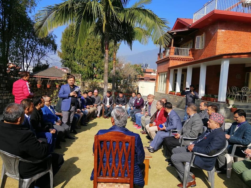 लोकतान्त्रिक फोरमका नवनिर्वाचित पदाधिकारी र पूर्वप्रधानमन्त्री देउवाबीच भेटवार्ता