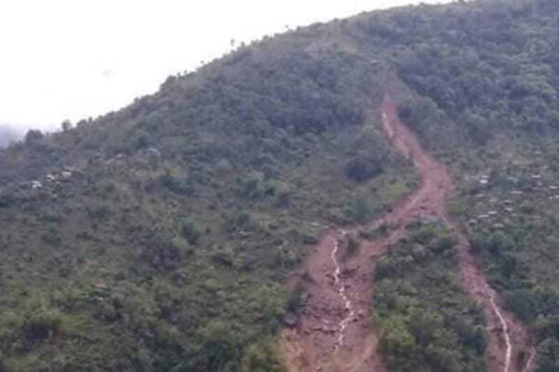 सङ्खुवासभामा सात घर पहिरोले बगायो, ११ बेपत्ता