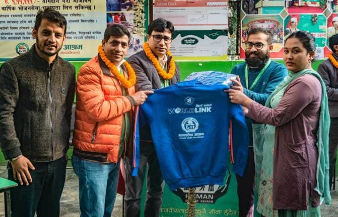 वर्ल्डलिंकद्धारा मानवसेवा आश्रमका देशैभर रहेका ११ सय आश्रितलाई न्यानो कपडा वितरण
