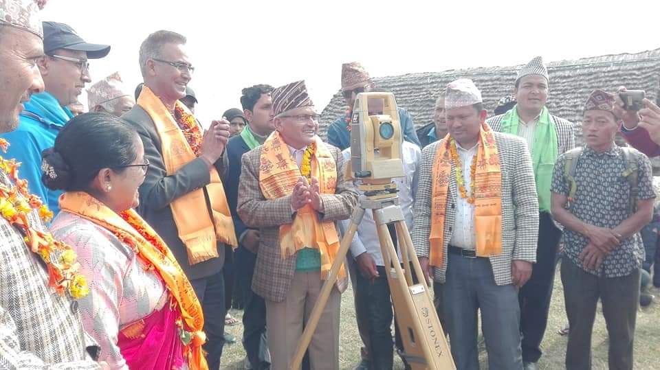 चैनपुर नगरपालिकामा विशेष नापी अन्तर्गत नाप नक्सा बनाउन शुरु