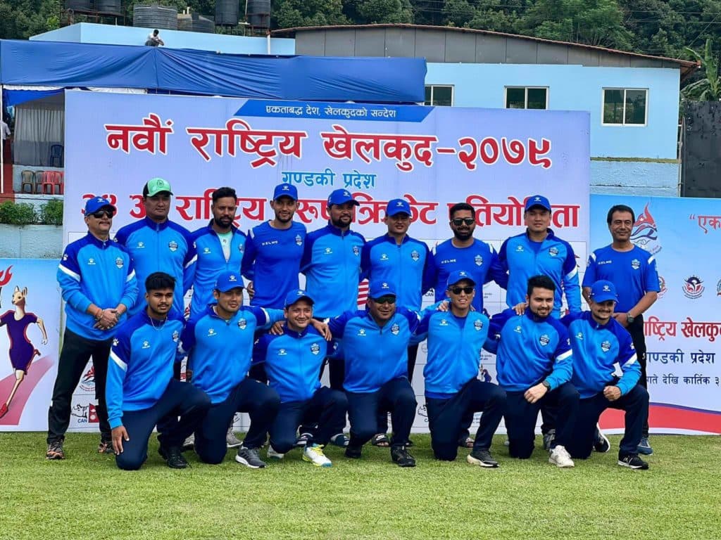 नवौं राष्ट्रिय खेलकुद प्रतियोगिता : क्रिकेटमा सुदुरपश्चिम प्रदेशलाई हराउदै एनआरएनए टिमको सुखद सुरुवात
