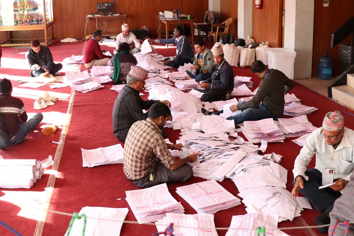 प्रतिनिधिसभा तथा प्रदेशसभा सदस्य निर्वाचनको समानुपातिकतर्फको मतगणना आज सकिने