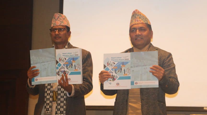 ‘नेपाल श्रम आप्रवासन प्रतिवेदन-२०२२’ सार्वजनिक