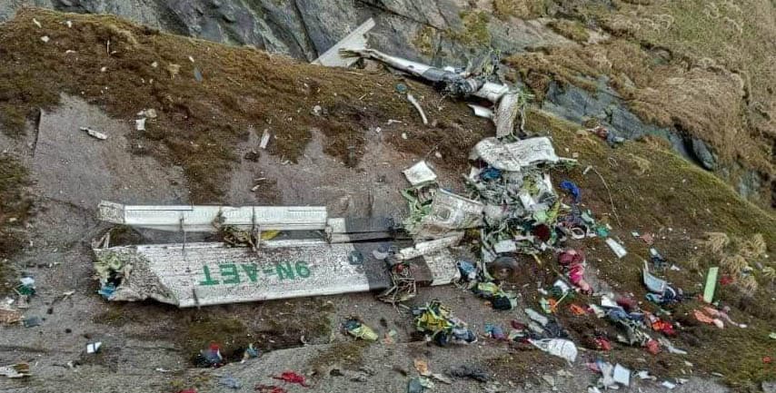 मुस्ताङमा दुर्घटना भएको जहाजका भग्नावशेष ७ महिनापछि संकलन