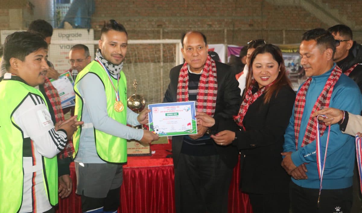 रञ्जना व्यापार संघको आयोजनामा फुटसल टुर्नामेन्ट प्रतियोगिता सम्पन्न