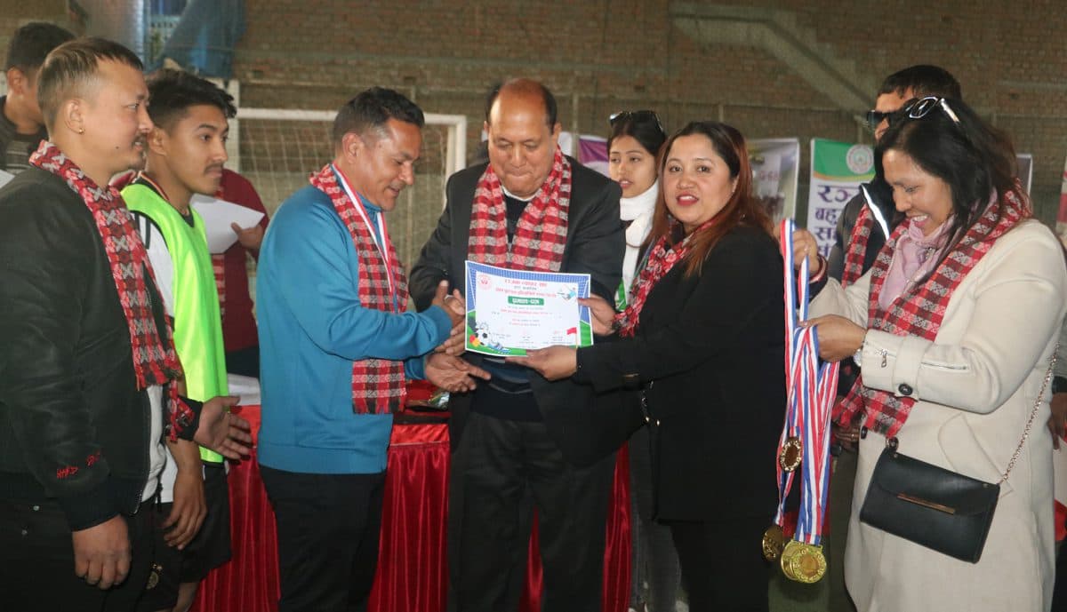 रञ्जना व्यापार संघको आयोजनामा फुटसल टुर्नामेन्ट प्रतियोगिता सम्पन्न