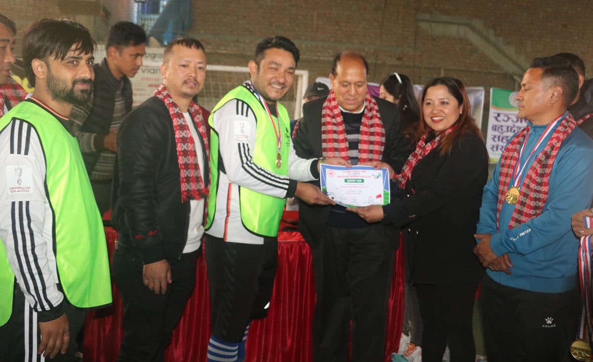 रञ्जना व्यापार संघको आयोजनामा फुटसल टुर्नामेन्ट प्रतियोगिता सम्पन्न