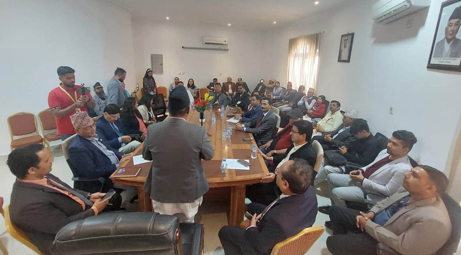 नेपाल व्यवसायी संघ कतार र निर्यात व्यवसायी महासंघबीच १६ बूँदे समझदारी