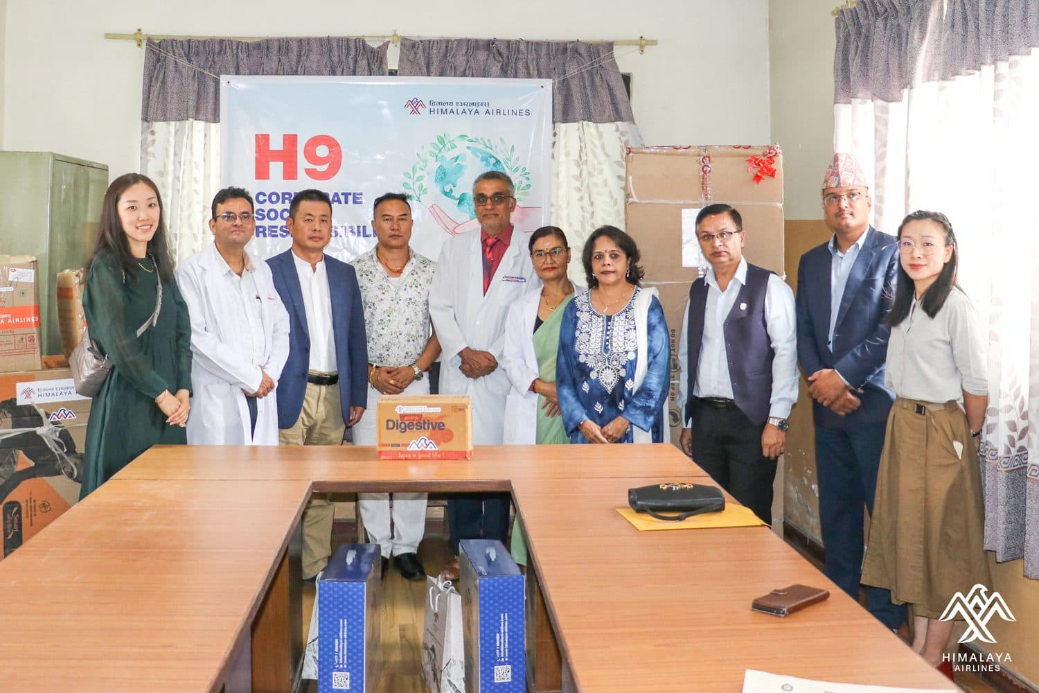 हिमालय एअरलाइन्सद्वारा नेपाल अर्थोपेडिक अस्पताललाई सहयोग
