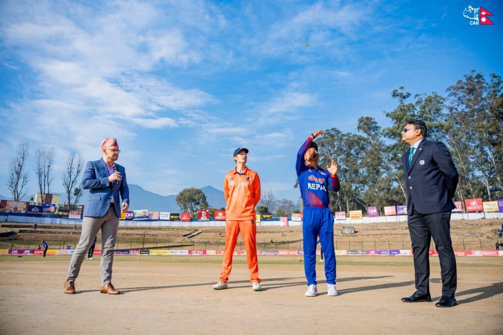 आईसीसी क्रिकेट विश्वकप लिग २ : नेपालले पहिले व्याटिङ गर्दै, टिममा दुई खेलाडी परिवर्तन