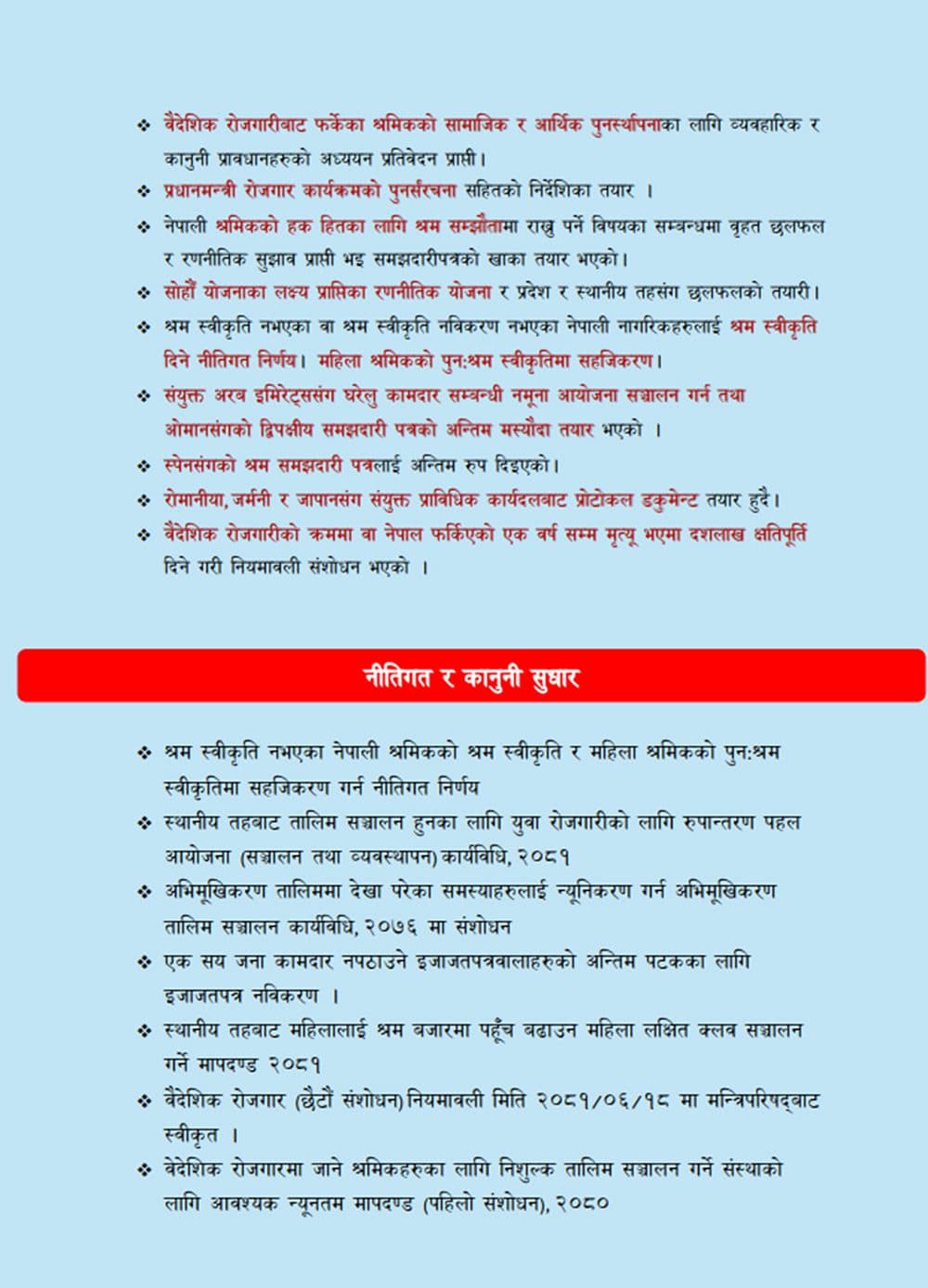 श्रम मन्त्रीको सय दिन : मागपत्र प्रमाणीकरणको कार्यबिधी ब्युताउँने