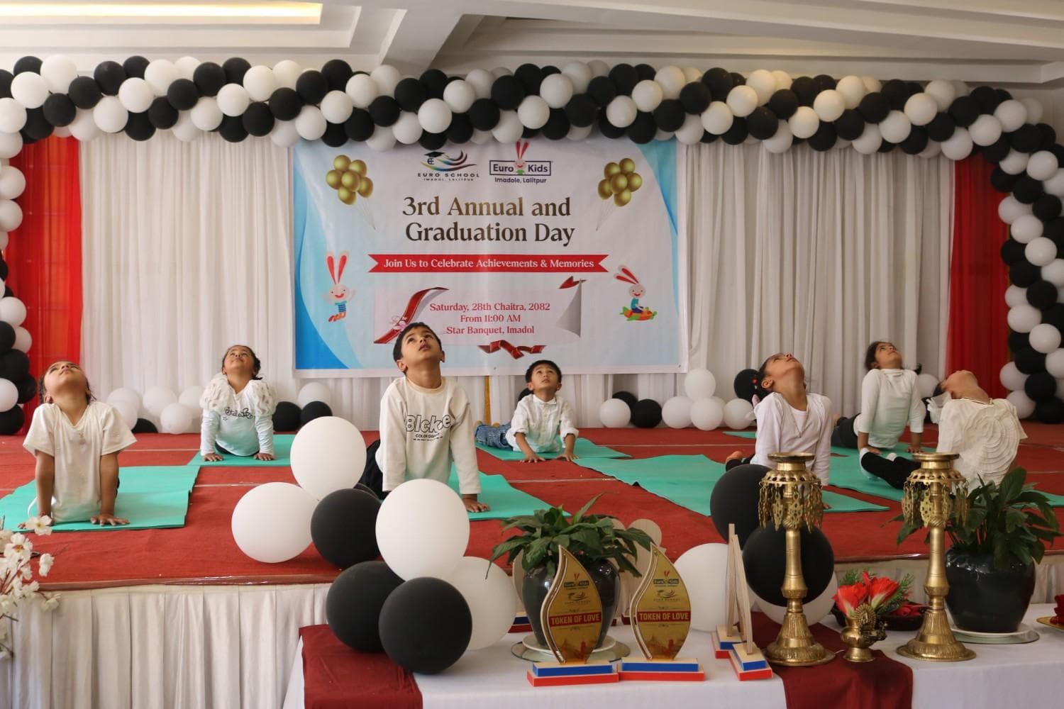 युरो किड्स तथा युरो स्कुल इमाडोलको तेस्रो वार्षिकोत्सव तथा दीक्षान्त समारोह भव्य रुपमा सम्पन्न