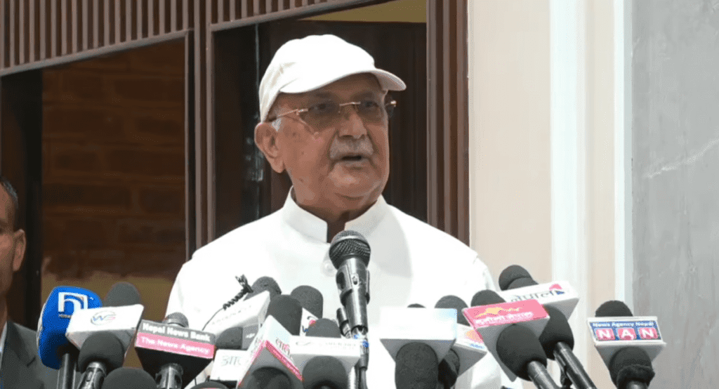 सरकारको हस्तक्षेपका कारण एन्फा अन्तर्राष्ट्रिय प्रतिबन्धमा परेको ओलीको आरोप