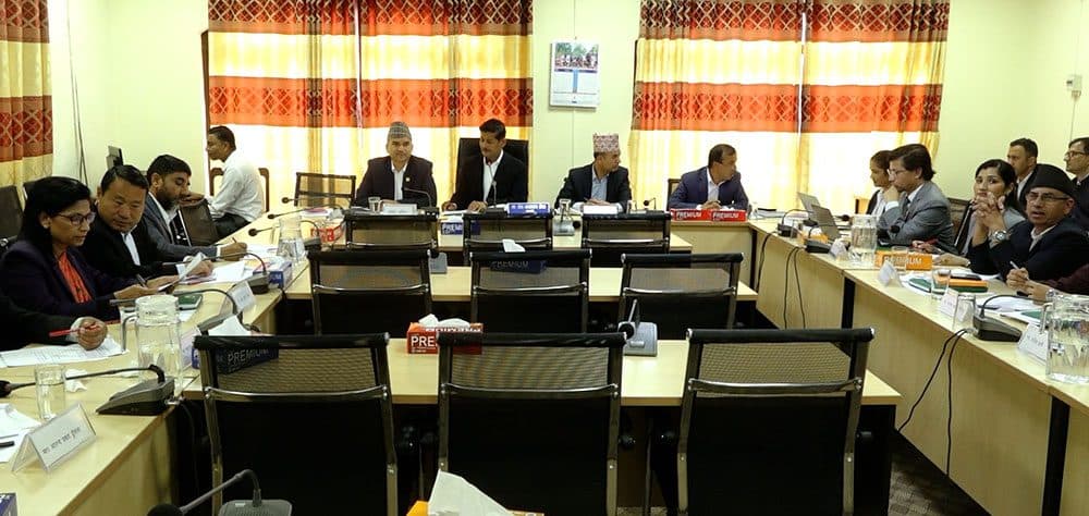 संसदीय सुनुवाइ समिति बैठक बस्दै