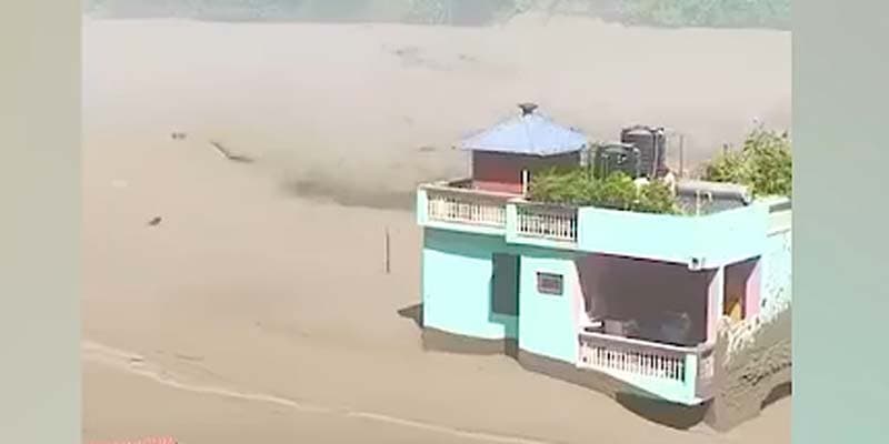 ताल फुटेपछिको बाढी रसुवाको स्याफ्रुबेसी आइपुग्यो