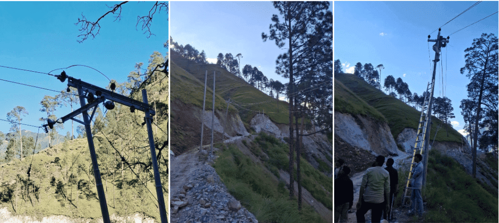 वर्षाले अवरुद्ध विद्युत् सेवा पुनःसञ्चालन