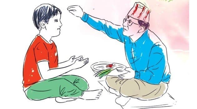 दसैंको दोस्रो दिन आज एकादशी, मान्यजनबाट टीका ग्रहण गरिँदै