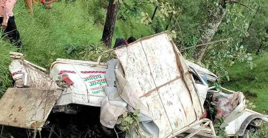 दार्चुलामा जीप दुर्घटना हुँदा पाँच जनाको घटनास्थलमै मृत्यु, छ घाइते