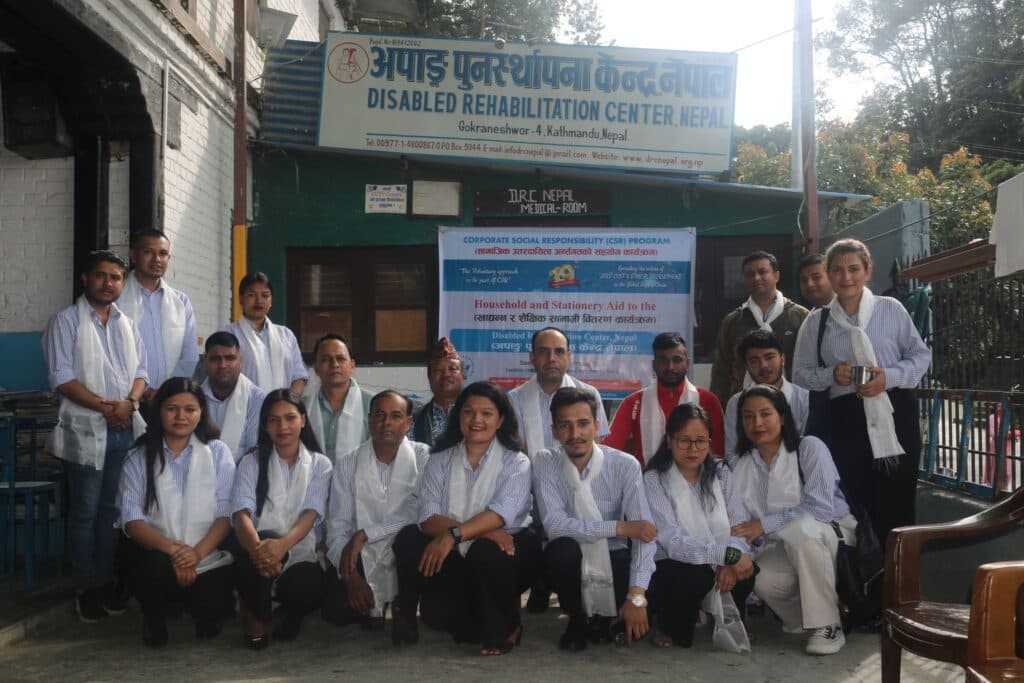 आकर्षण इन्टरनेशनलले बार्षिकोत्सवको अवसरमा दियो अपाङ्ग पुर्नस्थापना केन्द्रलाई खाद्यान्न तथा शैक्षिक सामाग्री