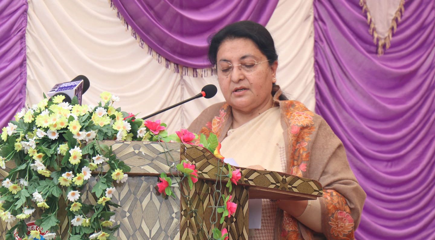 पूर्वराष्ट्रपति विद्या भण्डारी आज चीन जाँदै