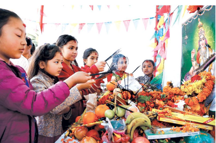 आज वसन्त पञ्चमी : देवी सरस्वतीको पूजा गरिँदै