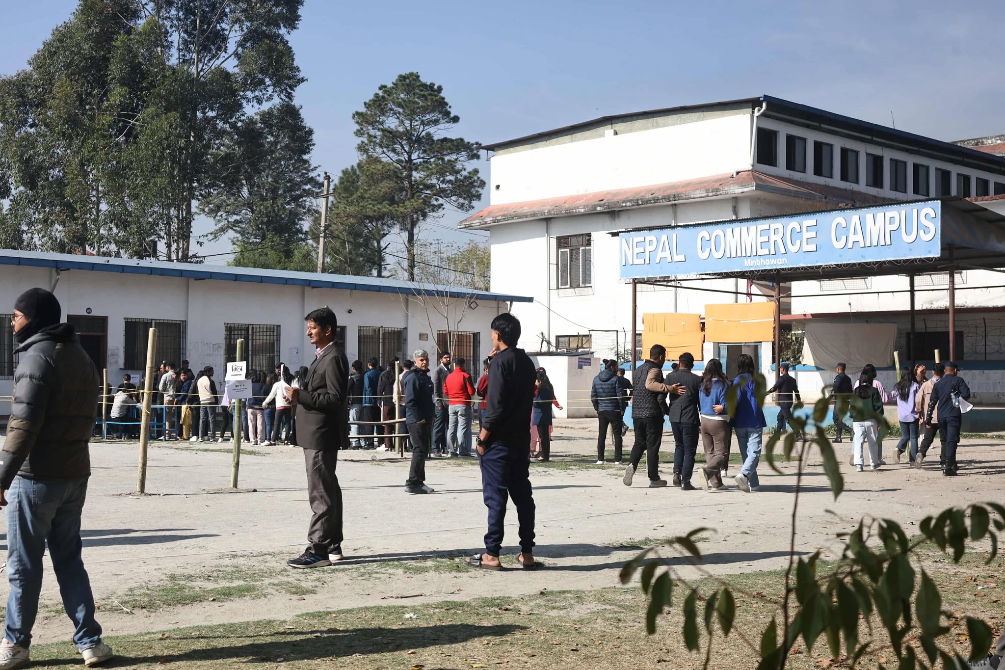 नेपाल कमर्स क्याम्पसमा मतदान सुरू (तस्वीरहरु)