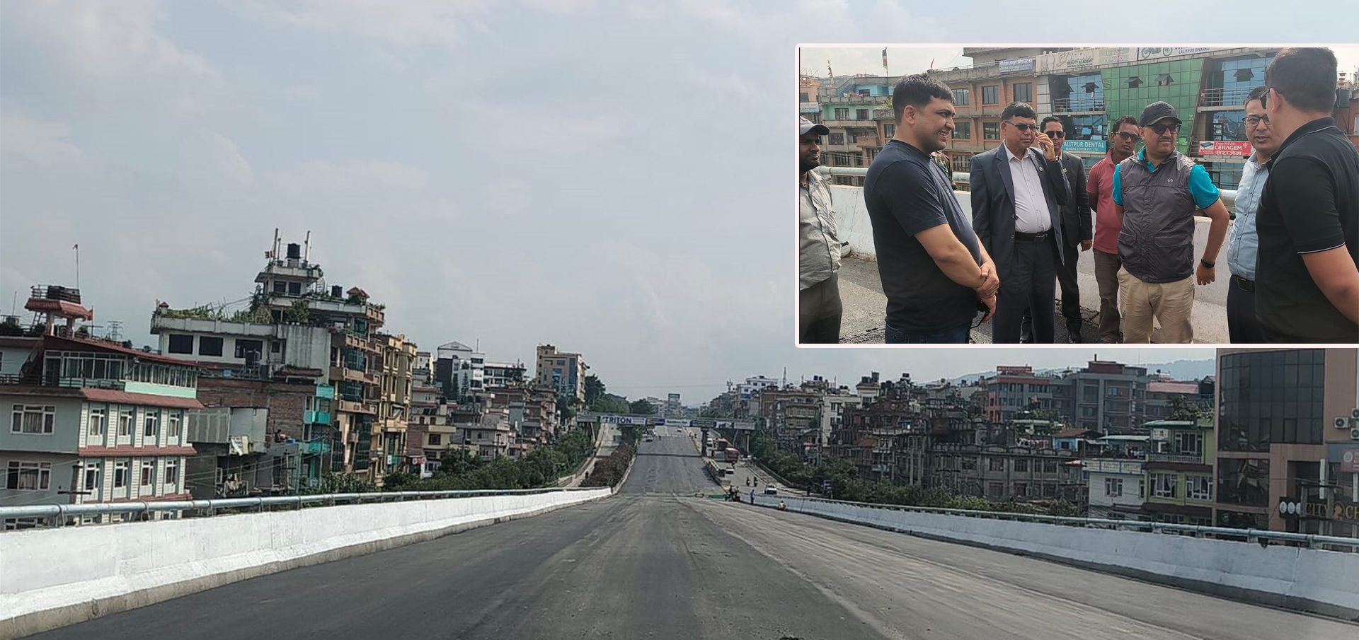 ग्वार्को फ्लाईओभरको मुख्य संरचना निर्माण कार्य पूरा, यातायात संचालन गर्ने तयारी
