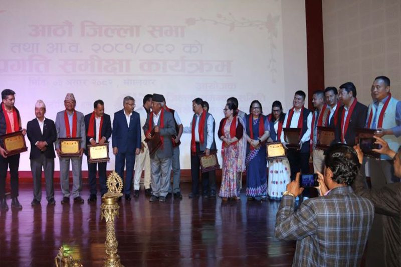 काभ्रेका १३ उत्कृष्ट स्थानीय तह सम्मानित
