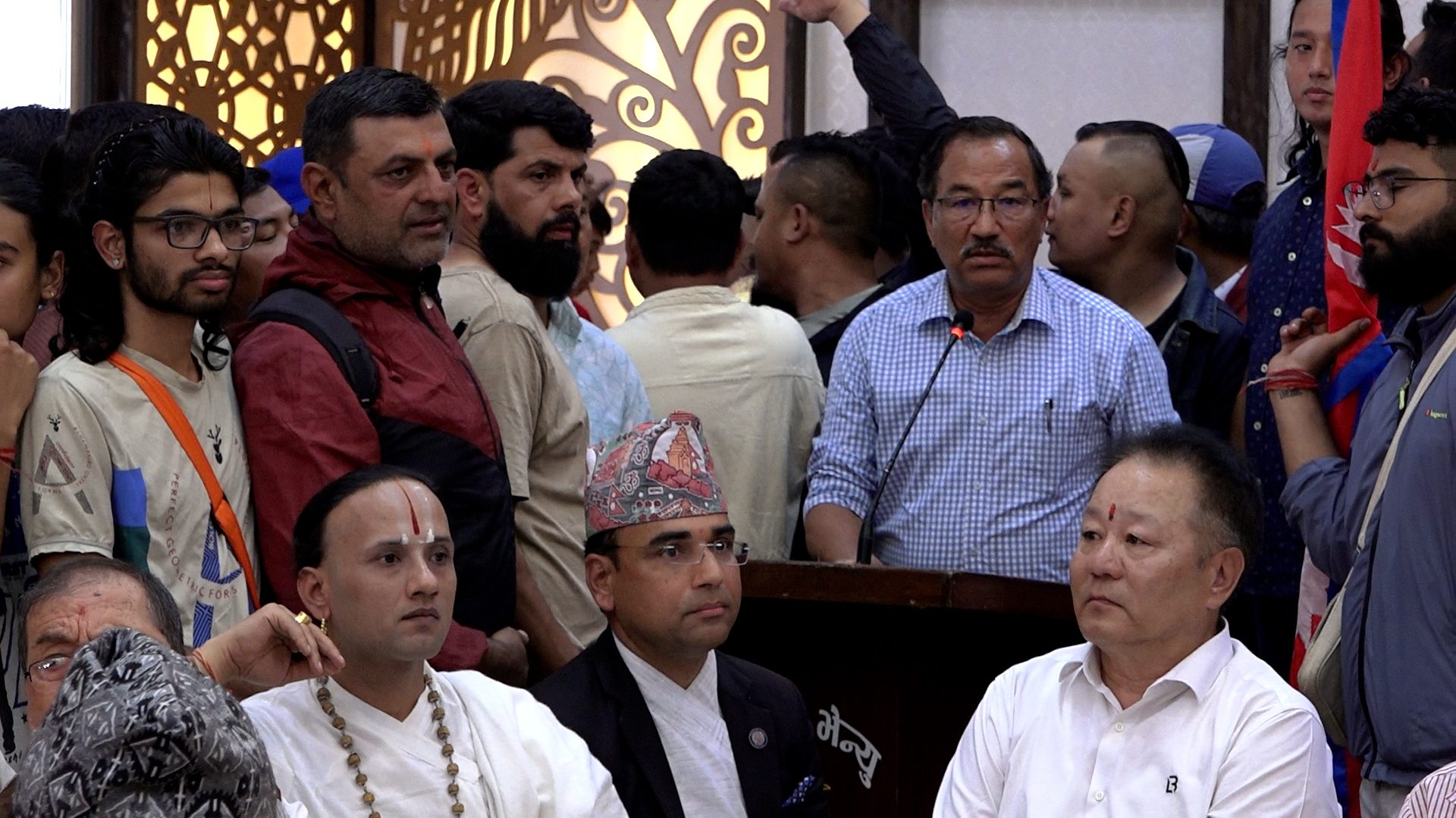 राजावादी भेलामा लिङदेन नआएपछि होहल्ला, आन्दोलनका कार्यक्रम घोषणा नगरी भेला स्थगित