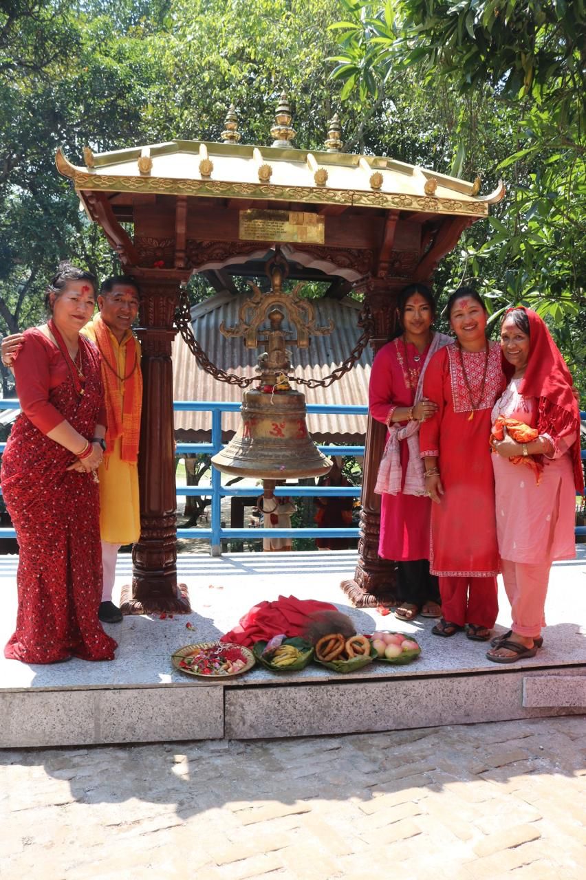 Shrestha Couple Donates the Largest Bell to Manakamana Temple in Sankhuwasabha
