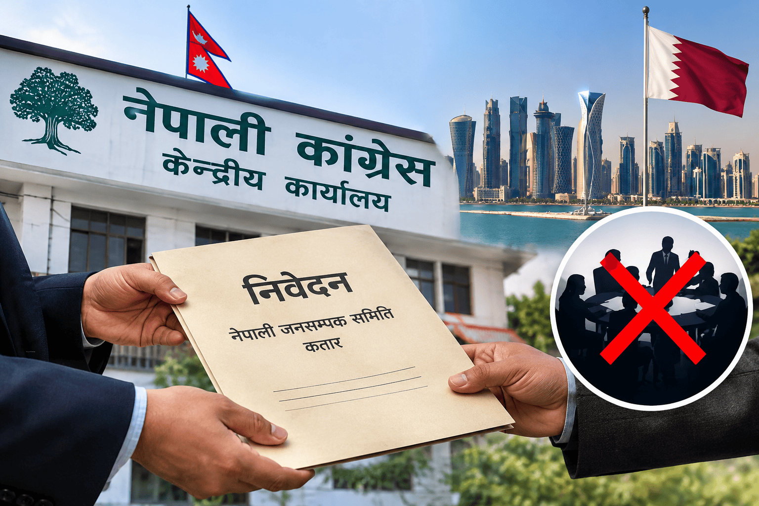 कतार कांग्रेसमा अधिवेशनको विवाद चर्कियो, महाधिवेशन प्रतिनिधि सिफारिसविरुद्ध केन्द्रीय निर्वाचन समितिमा निवेदन
