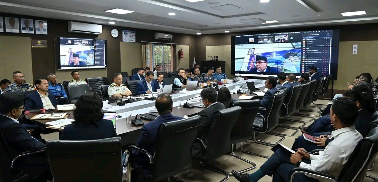 भारी वर्षाको पूर्वतयारी : ७७ वटै जिल्लाका प्रमुख जिल्ला अधिकारीसँग उच्चस्तरीय छलफल