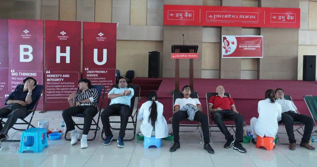 प्रभु बैंकद्धारा देशव्यापी रक्तदान कार्यक्रम सञ्चालन